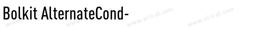 Bolkit AlternateCond字体转换